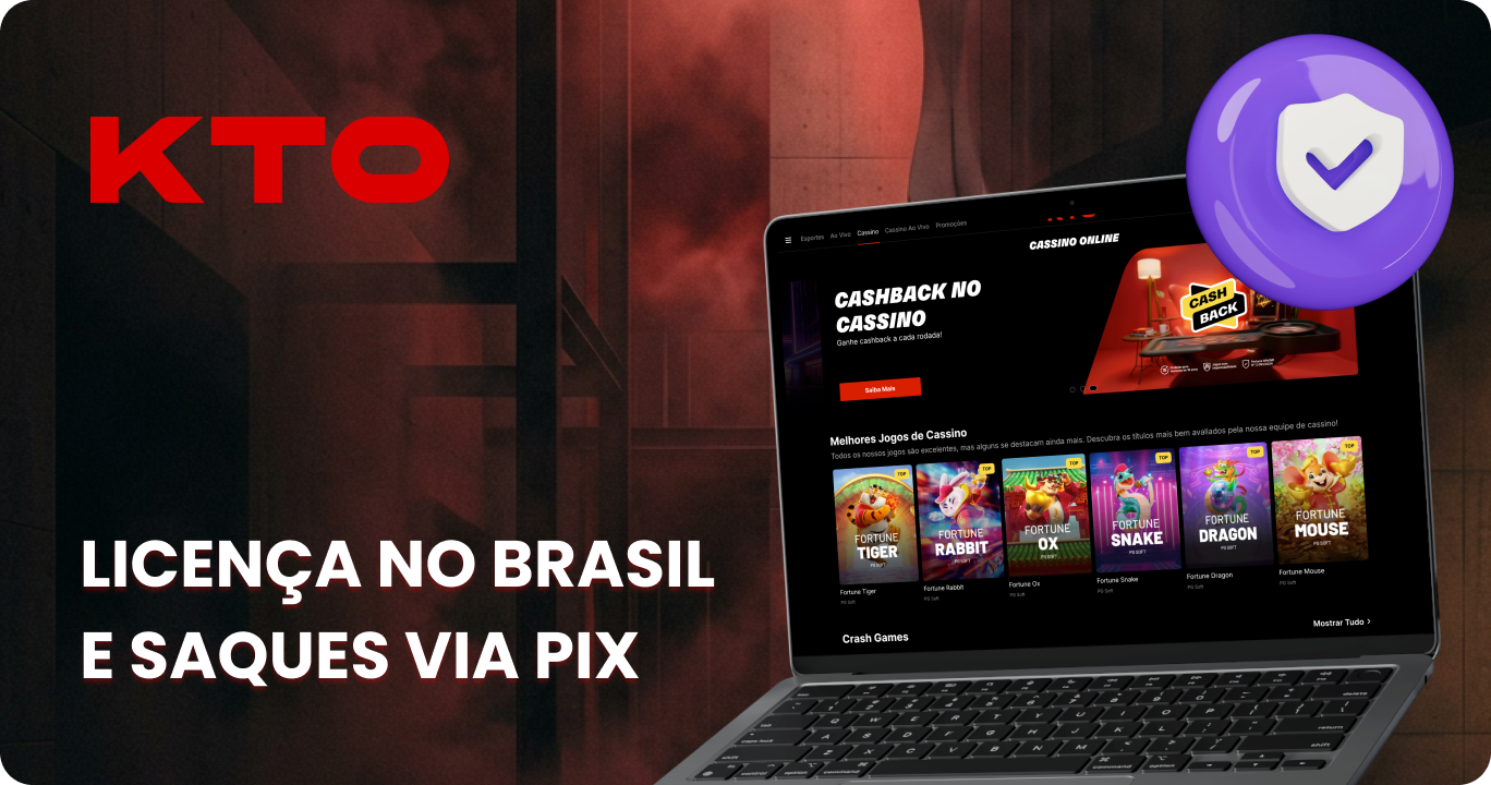 KTO É Seguro - Licença no Brasil e Saques via PIX